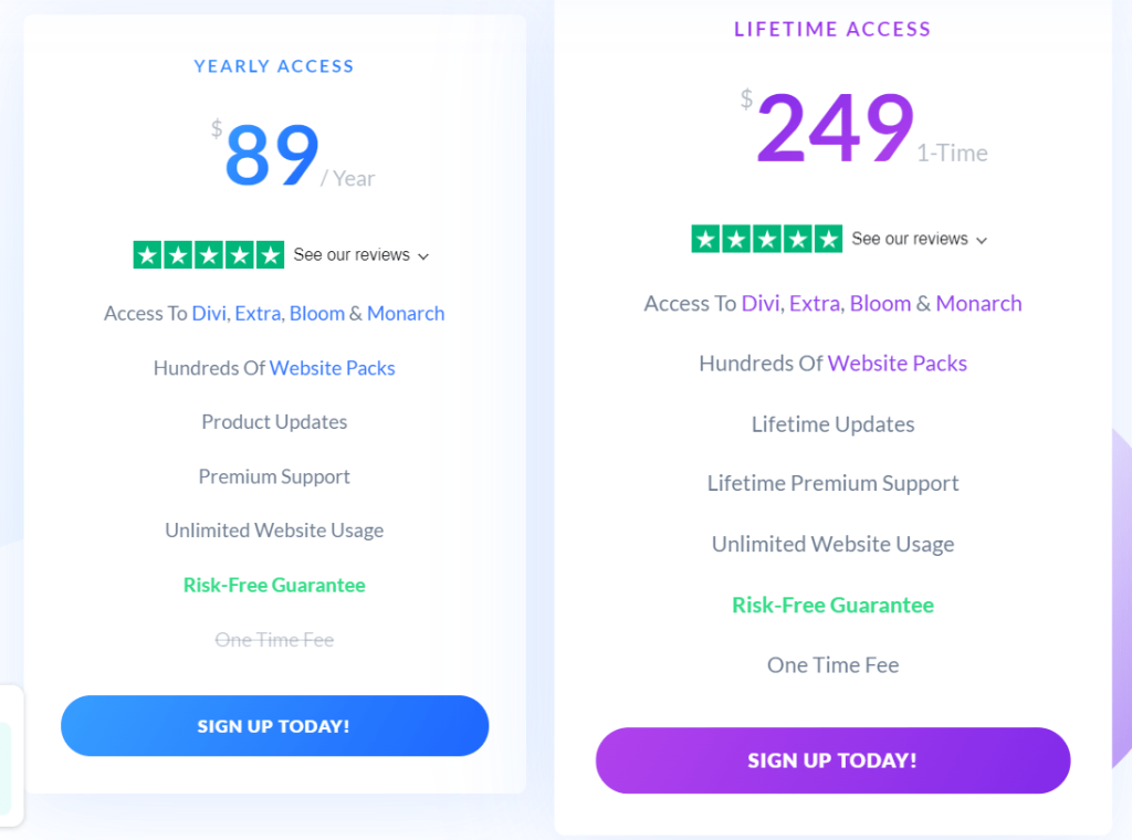 Divi Pricing