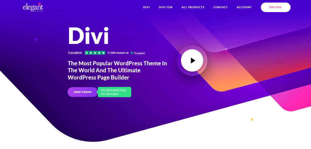 Fastest WordPress theme -Divi