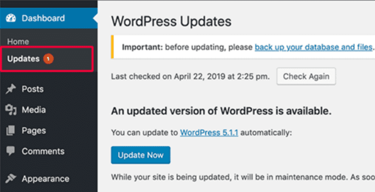 wordpress updates 