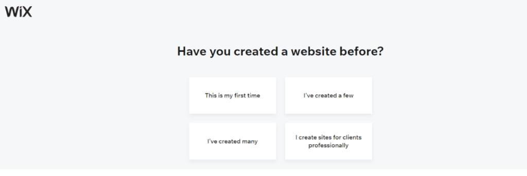 Wix - Have you created a website before